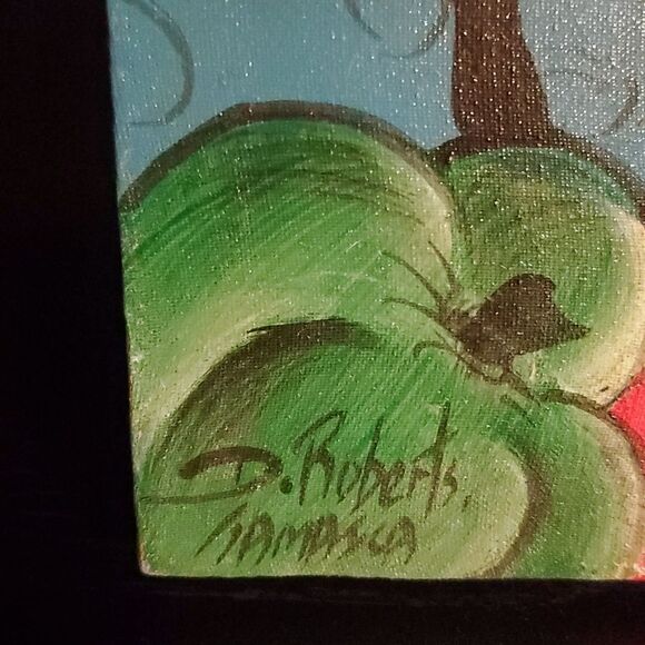D. Roberts Jamaica oil painting autographed - Picture 4 of 5